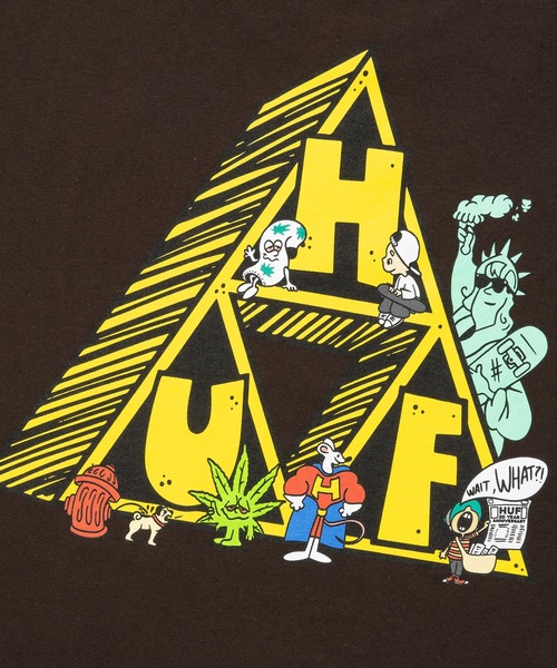 「HUF」 半袖Tシャツ SMALL ブラック メンズ