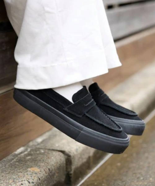 【美品】STANCLAN スタンクラン スエード ローファー 黒　25センチ STANCLAN（スタンクラン） スリッポン 「STANCLAN」PENNY Suede Black