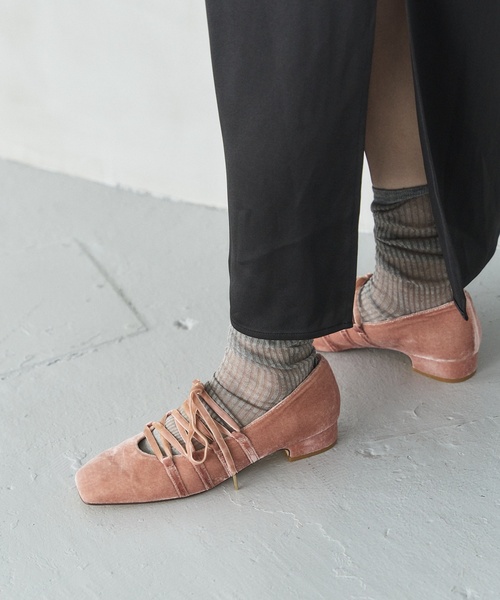 LE TALON（ル タロン） パンプス 「追加」3cmスクエアレースアップ