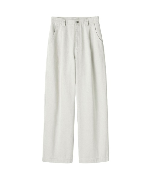 MUJI Labo パンツ 「MUJI Labo」婦人 再生コットン混パンツ レディース