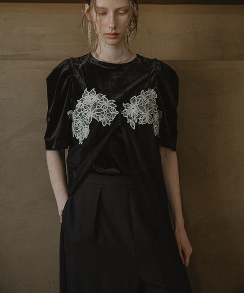 et.UNiVER パンツドレス Layered velor dress : ZOZOTOWN Yahoo!店