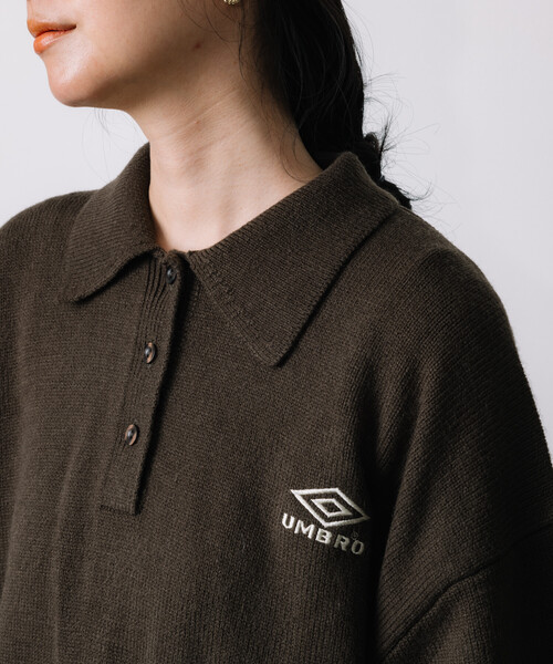 KNIT POLO SWEATER/ニットポロセーターUMBRO別注(限定展開) UMBRO（アンブロ）の「KNIT POLO SWEATER/ニットポロセーター/UMBRO