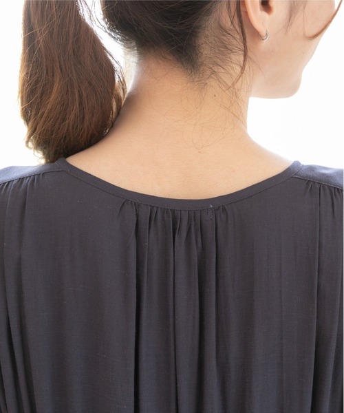 「PREFERIR」 半袖ワンピース MEDIUM カーキ レディース_画像6