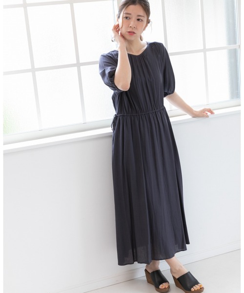 「PREFERIR」 半袖ワンピース MEDIUM カーキ レディース_画像9