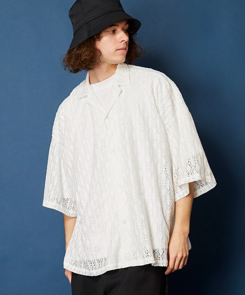 「MEMENTISM」 「unrelaxing」半袖シャツ FREE スミクロ メンズ_画像4