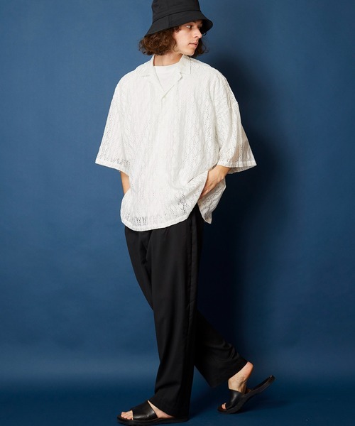 「MEMENTISM」 「unrelaxing」半袖シャツ FREE スミクロ メンズ_画像7