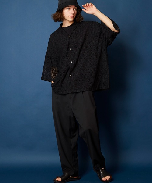 「MEMENTISM」 「unrelaxing」半袖シャツ FREE スミクロ メンズ_画像9