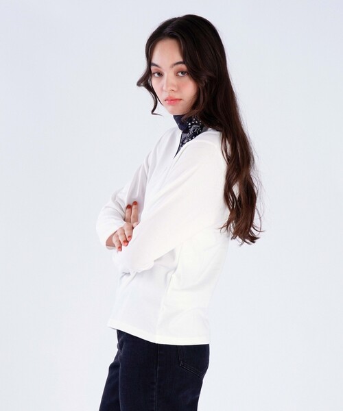 To b. by agne's b コットン ロングスリーブ Tシャツ To b. by agnes tシャツ コットン ロングスリーブ Tシャツ レディース