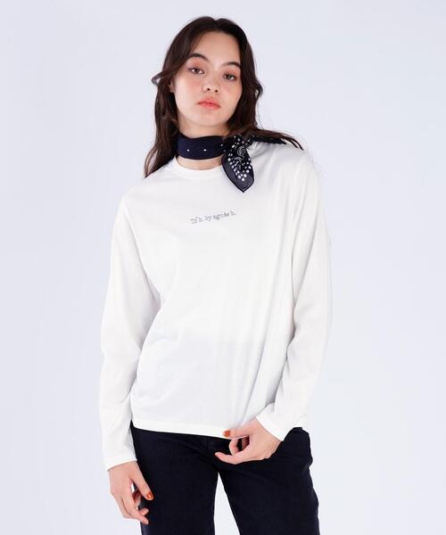 To b. by agnes tシャツ コットン ロングスリーブ Tシャツ レディース