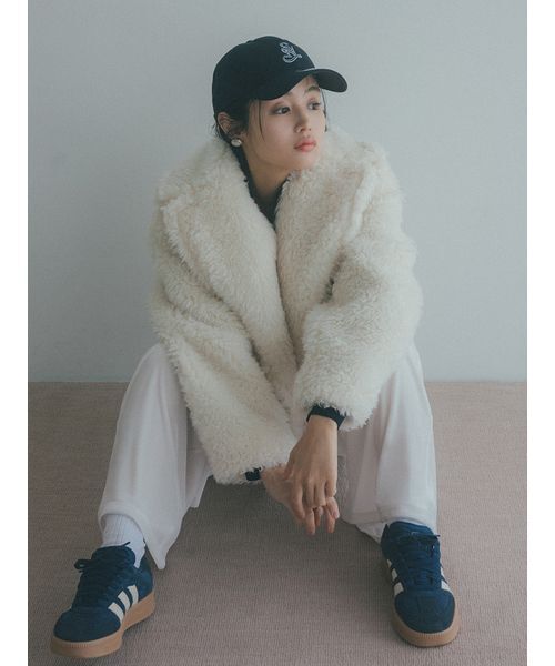 SNIDEL（スナイデル） ムートンコート ボアコート ボアショートコート