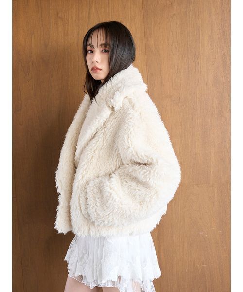 SNIDEL（スナイデル） ムートンコート ボアコート ボアショートコート