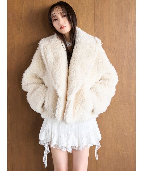SNIDEL（スナイデル） ムートンコート ボアコート ボアショートコート