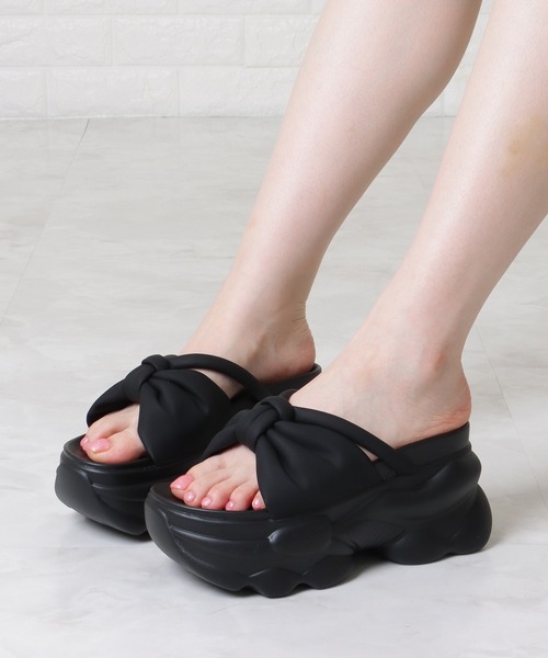 「Lace Ladies」 フラットサンダル 23.5 アイボリー レディース_画像6