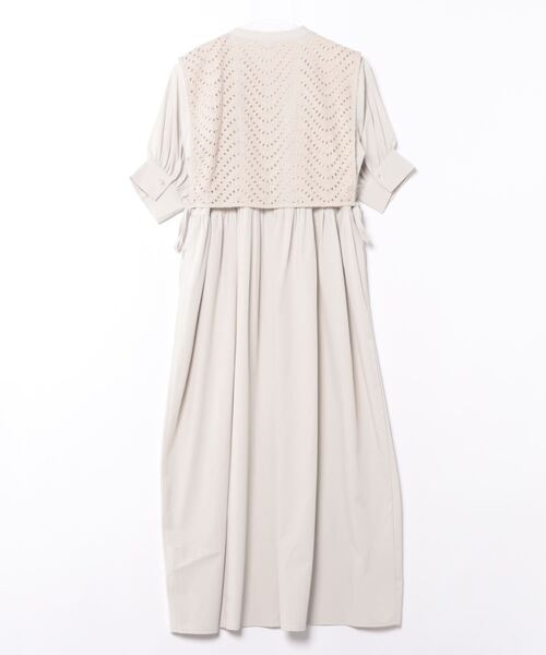 「PREFERIR」 半袖ワンピース MEDIUM ベージュ レディース_画像2