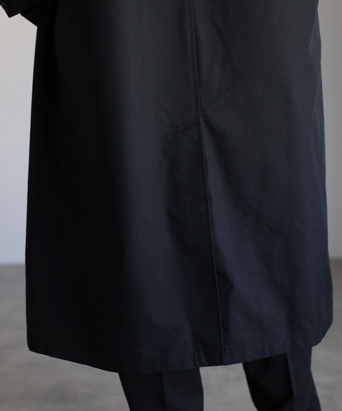 「CREARE -LINO-」 ステンカラーコート M ブラック メンズ_画像6