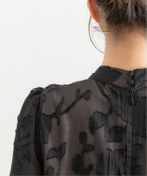 「PREFERIR」 半袖ワンピース LARGE ネイビー レディース_画像8