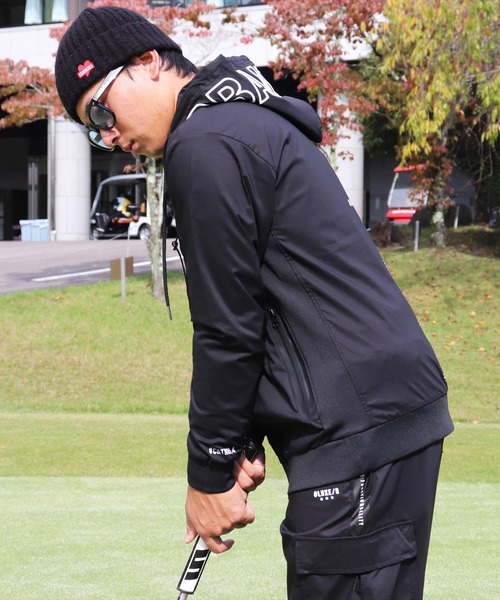 パーカー (RM)「LUXE/R GOLF」ストレッチ クロス ジップパーカー