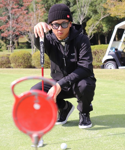 パーカー (RM)「LUXE/R GOLF」ストレッチ クロス ジップパーカー