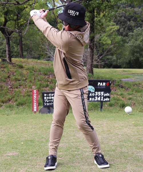 パーカー (RM)「LUXE/R GOLF」ストレッチ クロス ジップパーカー