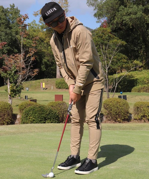 パーカー (RM)「LUXE/R GOLF」ストレッチ クロス ジップパーカー