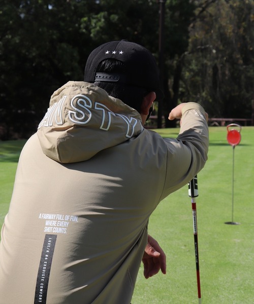 パーカー (RM)「LUXE/R GOLF」ストレッチ クロス ジップパーカー