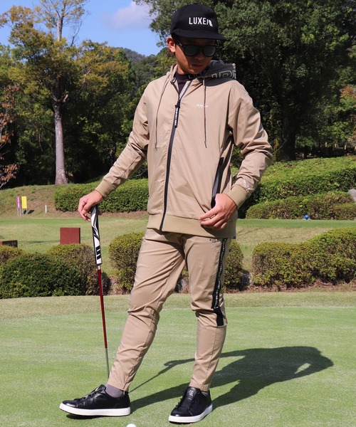 パーカー (RM)「LUXE/R GOLF」ストレッチ クロス ジップパーカー