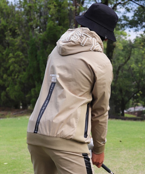 パーカー (RM)「LUXE/R GOLF」ストレッチ クロス ジップパーカー