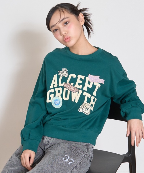 LOVETOXIC トレーナー 「7days」ロゴワッペントレーナー キッズ 子供服