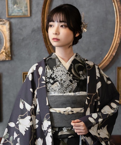 着物 レディース 洗える羽織 単品 2025-26 新作 Fサイズ 銀木犀 白木蓮 アラベスク南天 牡丹 KIMONOMACHI オリジナル 羽織単品