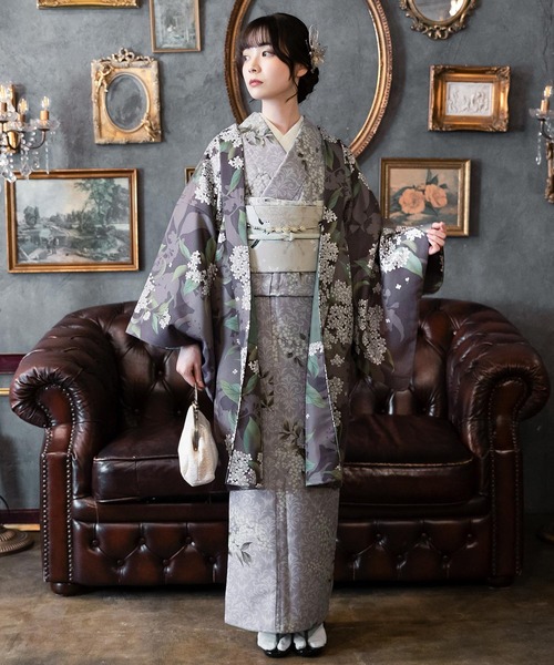 KIMONOMACHI 着物 レディース 洗える羽織 単品 2025-26 新作 Fサイズ