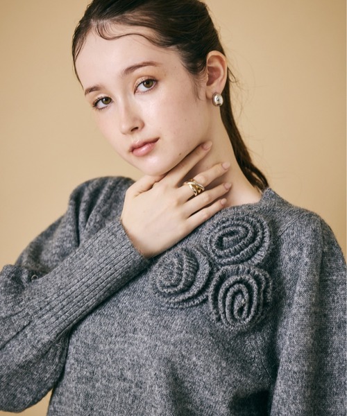 Audie a Muses（オーディア ミューズ） ニット セーター フラワー