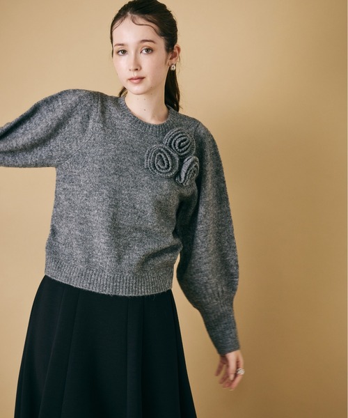 Audie a Muses(オーディア ミューズ) ニット セーター フラワー Audie a Muses(オーディア ミューズ) ニット セーター フラワー