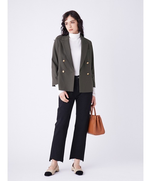 「Mila Owen」 テーラードジャケット 0 カーキ レディース_画像5