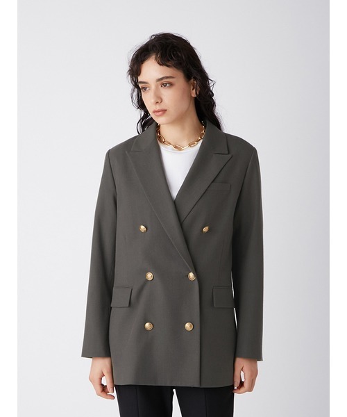 「Mila Owen」 テーラードジャケット 0 カーキ レディース_画像6