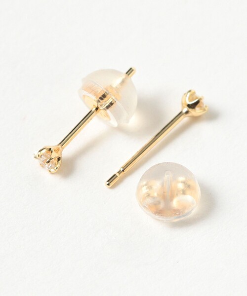 ピアス K10 ダイヤモンド ピアス レディースの画像