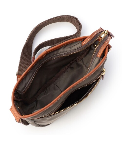 美品 Felisi ショルダーバッグ 2way A4可 ロゴチャーム ブラウン Felisi（フェリージ） ショルダーバッグ バッグ 25/24/DS レディース