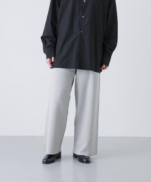 かぐれ パンツ 「2サイズ展開」コットンカシミヤニットパンツ
