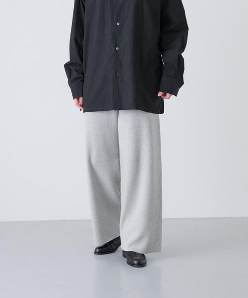 かぐれ パンツ 「2サイズ展開」コットンカシミヤニットパンツ