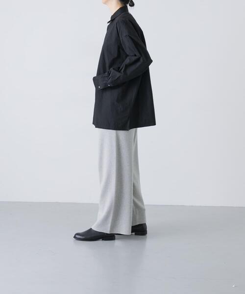 かぐれ パンツ 「2サイズ展開」コットンカシミヤニットパンツ