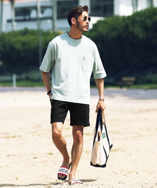 「roshell」 ショートパンツ MEDIUM チャコールグレー メンズ_画像4