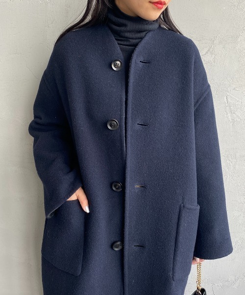 LE GLAZIK（ルグラジック） ノーカラーコート コート 「LE GLAZIK/ル