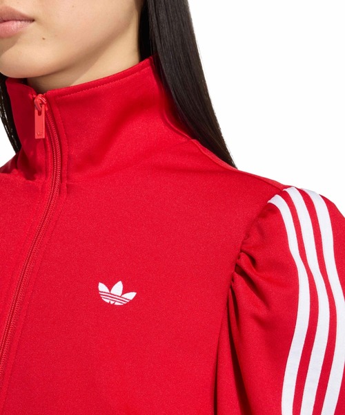 adidas/アディダス★ジャージ/ジップアップパーカー【レディースL/アイボリー × 赤】トレフォイル/アウター/ブルゾン/tops/track Jacket/sweat shirts◆BJ086-i adidas/アディダス☆ジャージ/ジップアップパーカー【レディースL