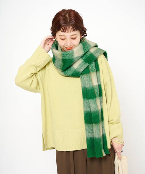 B.C STOCK（ベーセーストック） マフラー ストール 手洗い可