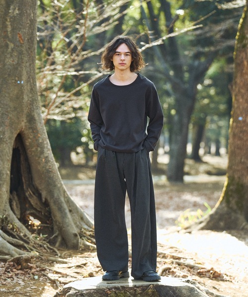 Smokey John's 極太スラックス STAFF STYLING｜THE SHOP YOHJI YAMAMOTO