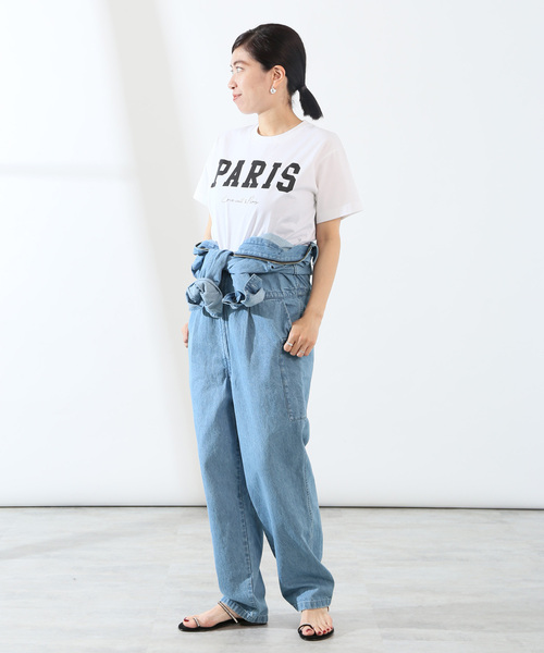 「VERMEIL par iena」 半袖Tシャツ - ホワイト レディース_画像6
