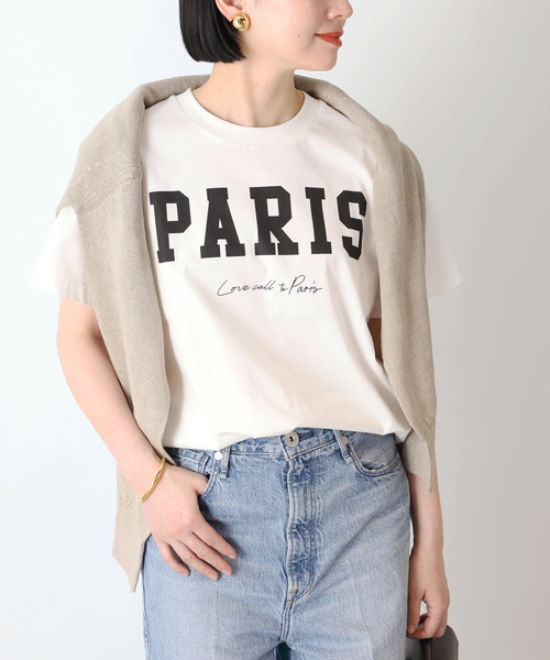 「VERMEIL par iena」 半袖Tシャツ - ホワイト レディース_画像10