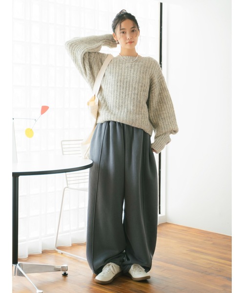 スウェットパンツ ジャージ ピグメントスウェットルーズパンツ レディース