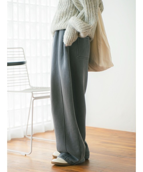 スウェットパンツ ジャージ ピグメントスウェットルーズパンツ レディース