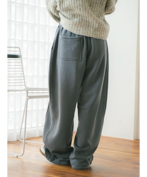 スウェットパンツ ジャージ ピグメントスウェットルーズパンツ レディース