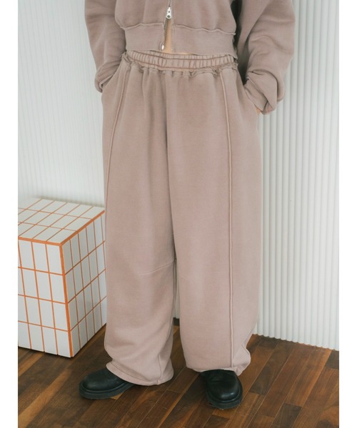 スウェットパンツ ジャージ ピグメントスウェットルーズパンツ レディース